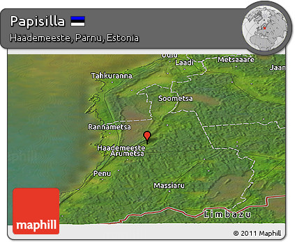Satellite Panoramic Map of Papisilla
