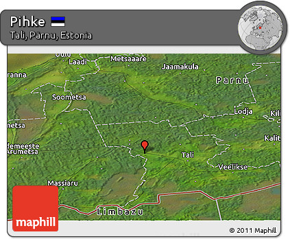 Satellite Panoramic Map of Pihke