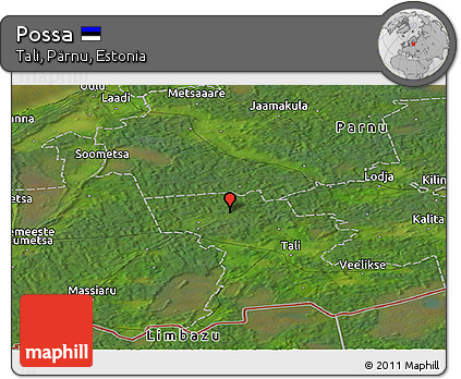 Satellite Panoramic Map of Possa