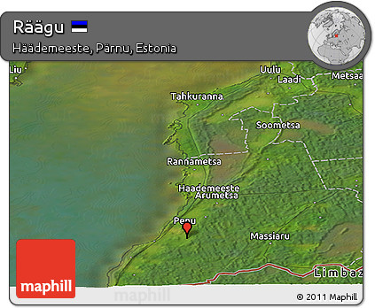 Satellite Panoramic Map of Räägu
