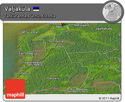 Satellite Panoramic Map of Väljaküla
