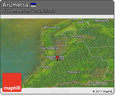 Satellite Panoramic Map of Arumetsa