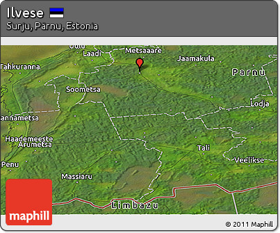 Satellite Panoramic Map of Ilvese