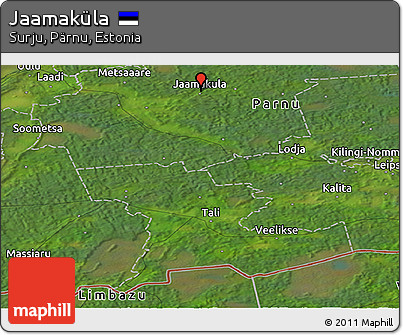 Satellite Panoramic Map of Jaamaküla