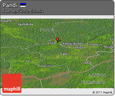 Satellite Panoramic Map of Pändi