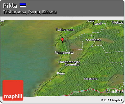 Satellite Panoramic Map of Pikla