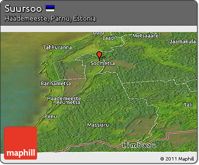 Satellite Panoramic Map of Suursoo