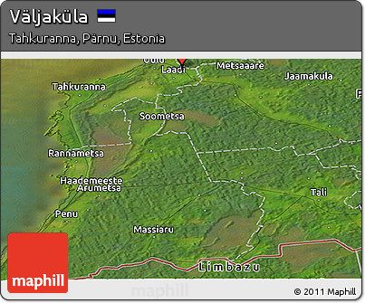 Satellite Panoramic Map of Väljaküla