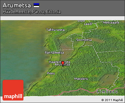 Satellite Panoramic Map of Arumetsa