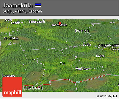 Satellite Panoramic Map of Jaamaküla