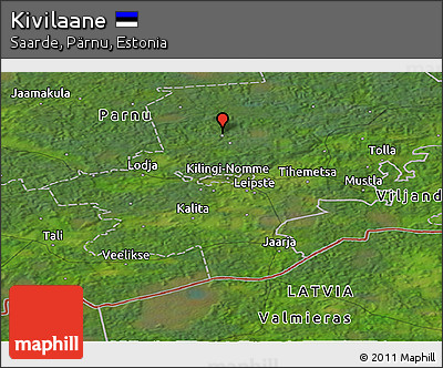 Satellite Panoramic Map of Kivilaane
