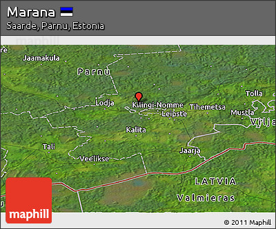 Satellite Panoramic Map of Marana