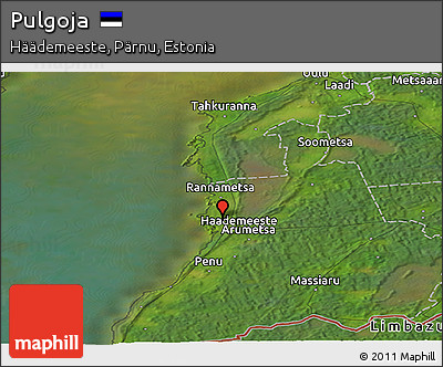Satellite Panoramic Map of Pulgoja