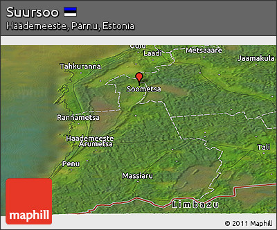 Satellite Panoramic Map of Suursoo