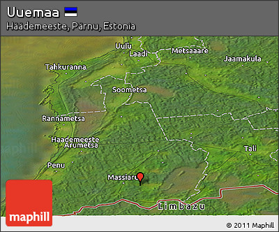 Satellite Panoramic Map of Uuemaa