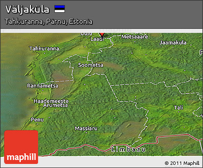 Satellite Panoramic Map of Väljaküla