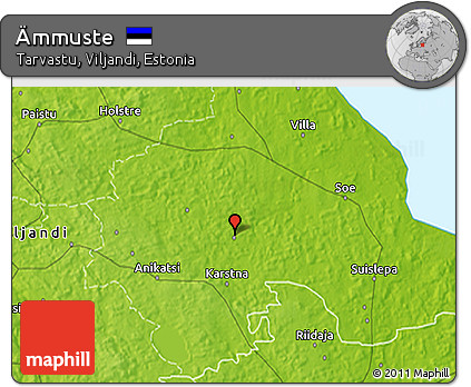 Physical 3D Map of Ämmuste