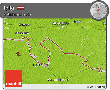Physical 3D Map of Ipiķi