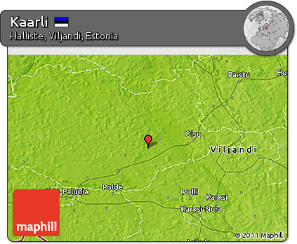 Physical 3D Map of Kaarli