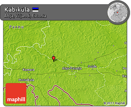 Physical 3D Map of Käbiküla