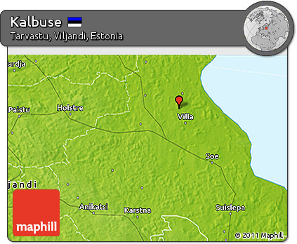 Physical 3D Map of Kalbuse