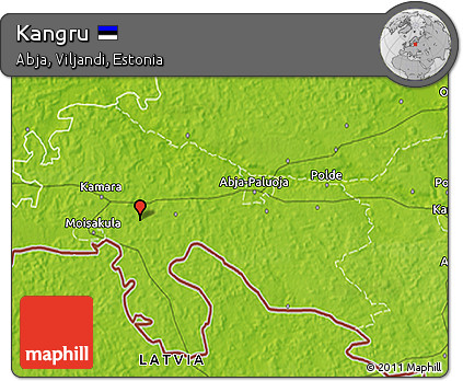 Physical 3D Map of Kangru