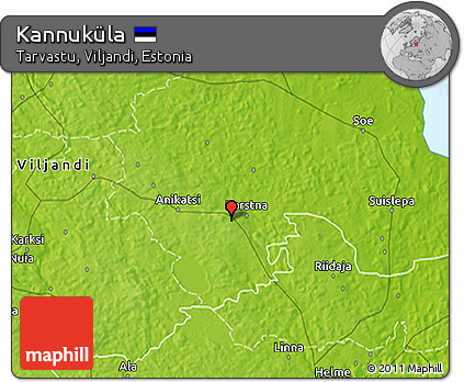 Physical 3D Map of Kannuküla
