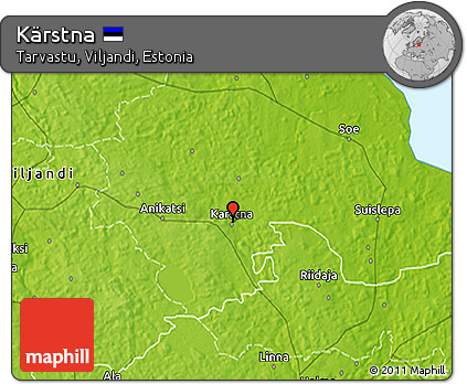 Physical 3D Map of Kärstna