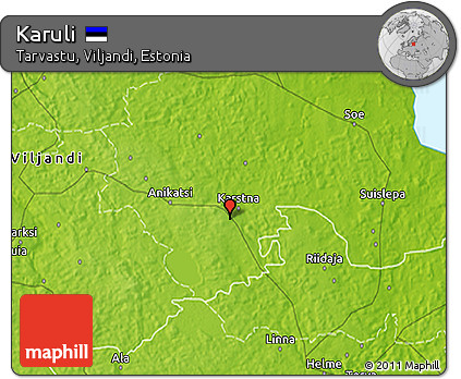 Physical 3D Map of Karuli