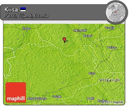 Physical 3D Map of Kiisa