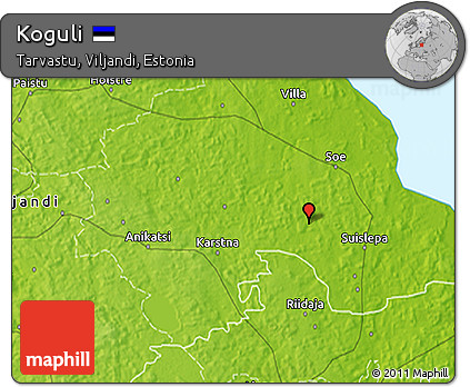 Physical 3D Map of Koguli