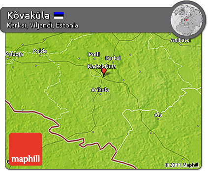 Physical 3D Map of Kõvaküla
