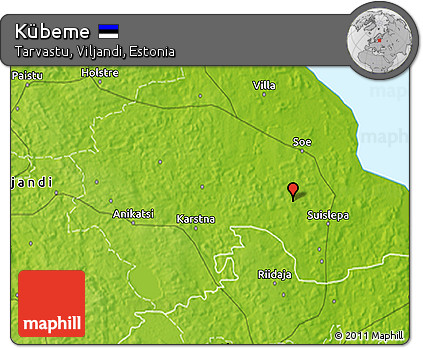 Physical 3D Map of Kübeme