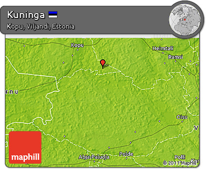 Physical 3D Map of Kuninga
