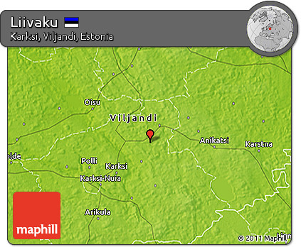 Physical 3D Map of Liivaku