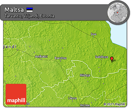 Physical 3D Map of Maltsa