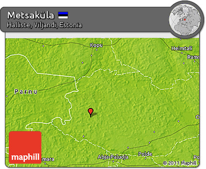 Physical 3D Map of Metsaküla