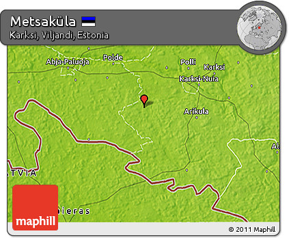 Physical 3D Map of Metsaküla