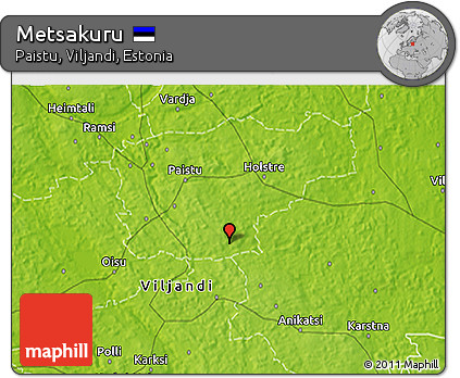 Physical 3D Map of Metsakuru