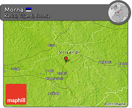 Physical 3D Map of Morna