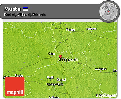 Physical 3D Map of Musta