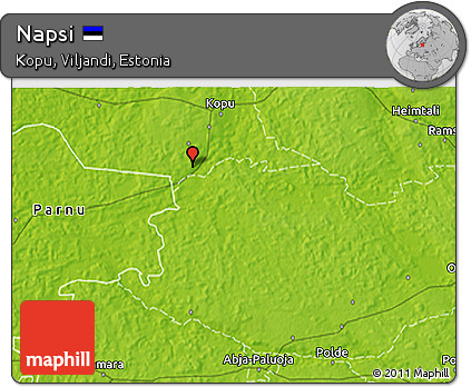 Physical 3D Map of Napsi