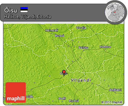 Physical 3D Map of Õisu