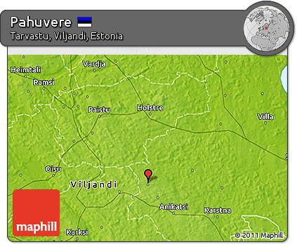 Physical 3D Map of Pahuvere