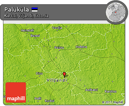 Physical 3D Map of Paluküla