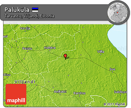 Physical 3D Map of Paluküla