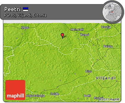 Physical 3D Map of Peetri