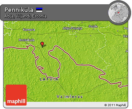 Physical 3D Map of Penniküla