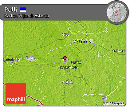 Physical 3D Map of Polli