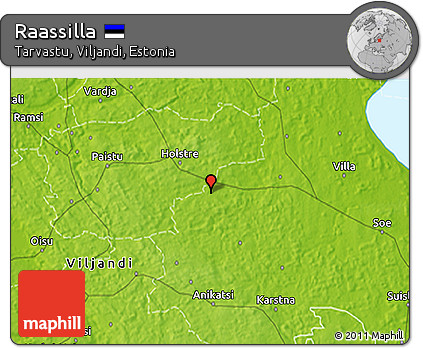 Physical 3D Map of Raassilla